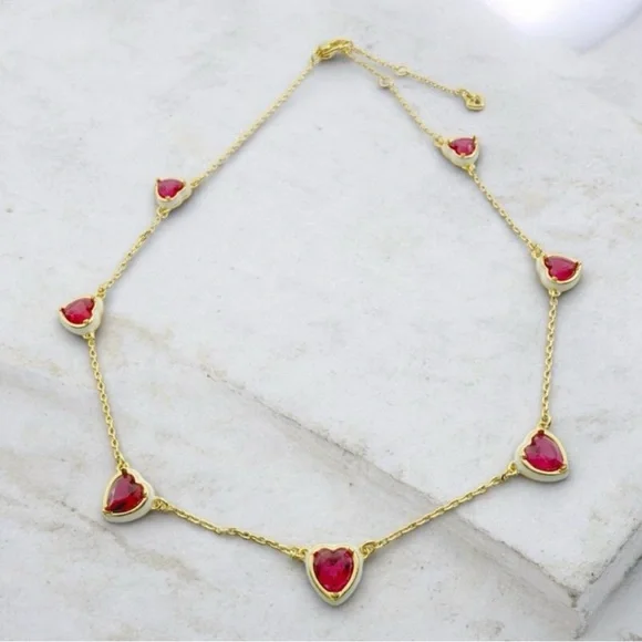 Kate Spade Sweetheart Station Necklace NWT Dustbag Included - Picture 6 of 10